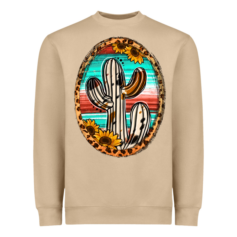 Western Cactus Heavyweight Sweatshirt by Jasminsmagicworld | Teevron