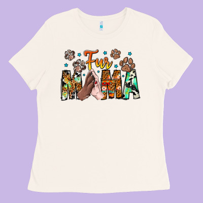 Fur Mama Ladies Tee Designed By Cowhidedigitalart