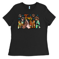 Black fur mama Ladies Tee - CowhideDigitalArt