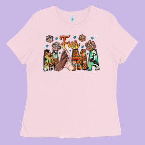 Fur Mama Ladies Tee Designed By Cowhidedigitalart