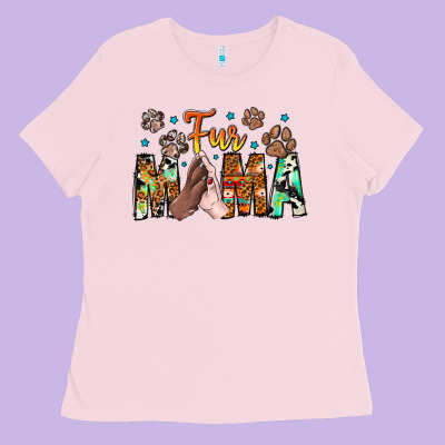 Fur Mama Ladies Tee Designed By Cowhidedigitalart