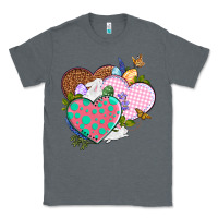 Charcoal Heather Easter Day Western Easter hearts Classic Tee - OliviaCreatesArt