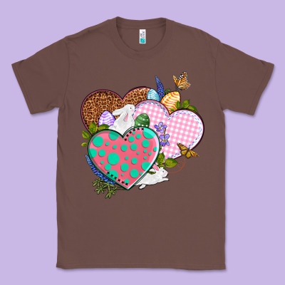 Easter Day Western Easter Hearts Classic Tee Designed By Oliviacreatesart