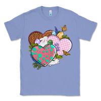 Colony Blue Easter Day Western Easter hearts Classic Tee - OliviaCreatesArt