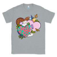 Heather Grey Easter Day Western Easter hearts Classic Tee - OliviaCreatesArt