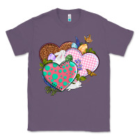 Lavender Easter Day Western Easter hearts Classic Tee - OliviaCreatesArt