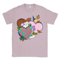 Lilac Easter Day Western Easter hearts Classic Tee - OliviaCreatesArt