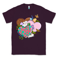 Plum Easter Day Western Easter hearts Classic Tee - OliviaCreatesArt