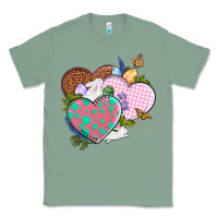 Sage Easter Day Western Easter hearts Classic Tee - OliviaCreatesArt