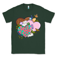 Sports Green Easter Day Western Easter hearts Classic Tee - OliviaCreatesArt