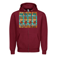 Burgundy gobble gobble gobble Zipper Hoodie - Jasminsmagicworld