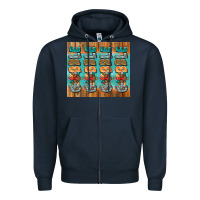 Navy gobble gobble gobble Zipper Hoodie - Jasminsmagicworld