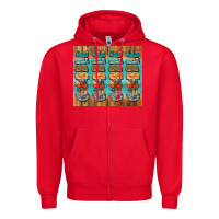 Red gobble gobble gobble Zipper Hoodie - Jasminsmagicworld