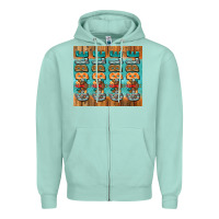 Seafoam gobble gobble gobble Zipper Hoodie - Jasminsmagicworld
