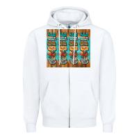 White gobble gobble gobble Zipper Hoodie - Jasminsmagicworld