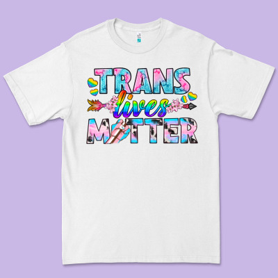 Western Lgbtq+ Trans Lives Matter Premium Tee Designed By Bundleandbundleshop