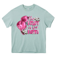 Arona her fight is our fight Breast cancer awareness Heavy Core Tee - FaDigitalArtStudio