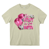 Mossy her fight is our fight Breast cancer awareness Heavy Core Tee - FaDigitalArtStudio