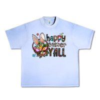 Grape Ice Happy Easter Y'all Urban Heavy Tee - CowhideDigitalArt