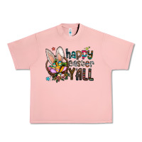Salmon Happy Easter Y'all Urban Heavy Tee - CowhideDigitalArt