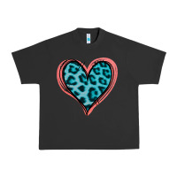 Pigment Black Blue Leopard Heart Urban Heavy Tee - Jasminsmagicworld