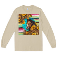 Mushroom quarter horse aztec pattern Long Sleeve Tee - LillyAllenDesigns