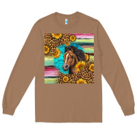 Toasted Coconut quarter horse aztec pattern Long Sleeve Tee - LillyAllenDesigns