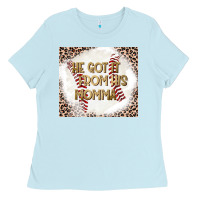Baby Blue He Got it From his Momma Ladies Tee - CowhideDigitalArt