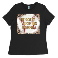 Black He Got it From his Momma Ladies Tee - CowhideDigitalArt