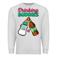 Dove Grey Drinking Buddies Premium Sweatshirt - Jasminsmagicworld