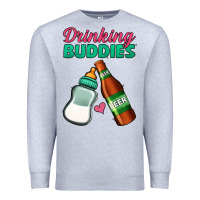 Heather Grey Drinking Buddies Premium Sweatshirt - Jasminsmagicworld