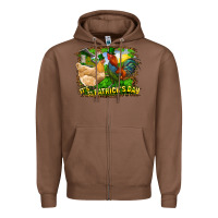 Chestnut It's St. Patrick's Day Rooster And Chicken Zipper Hoodie - RanaPortraitStore