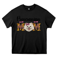 Black western mom pomeranian Heavy Core Tee - RanaPortraitStore