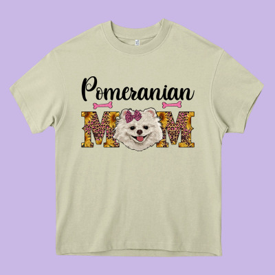 Western Mom Pomeranian Heavy Core Tee Designed By Ranaportraitstore