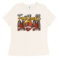 Bone Football Mom Ladies Tee - CowhideDigitalArt