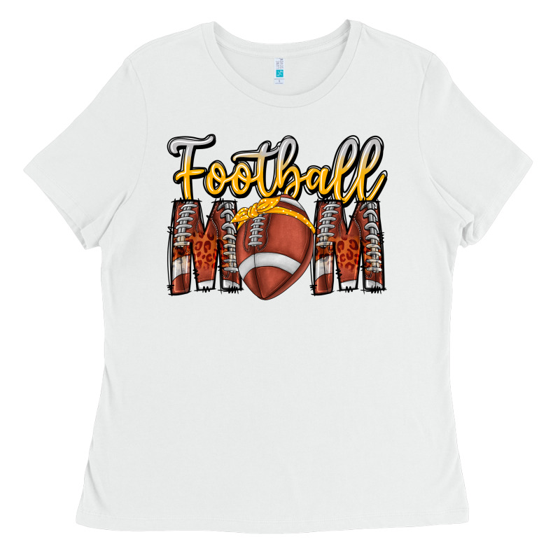 Football Mom Ladies Tee by CowhideDigitalArt | Teevron