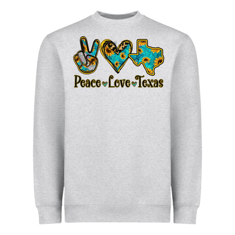 Peace Love Texas Heavyweight Sweatshirt by Jasminsmagicworld | Teevron