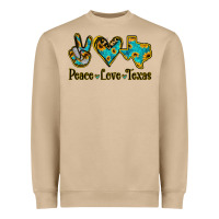 Mushroom Peace Love Texas Heavyweight Sweatshirt - Jasminsmagicworld