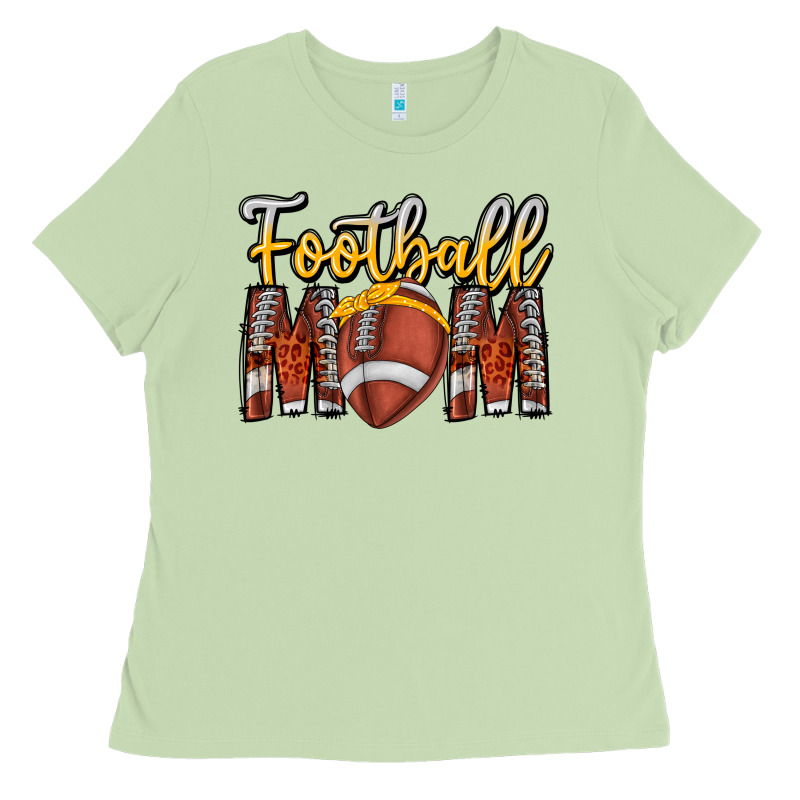 Football Mom Ladies Tee by CowhideDigitalArt | Teevron