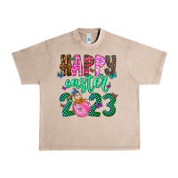 French Oak Happy Easter Urban Heavy Tee - CowhideDigitalArt