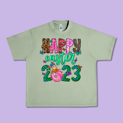 Happy Easter Urban Heavy Tee Designed By Cowhidedigitalart