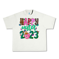 Pistachio Happy Easter Urban Heavy Tee - CowhideDigitalArt