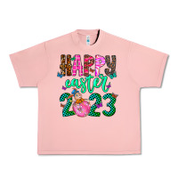 Salmon Happy Easter Urban Heavy Tee - CowhideDigitalArt
