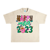Sandshell Happy Easter Urban Heavy Tee - CowhideDigitalArt