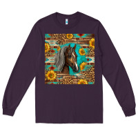 Plum western tennessee horse Long Sleeve Tee - LillyAllenDesigns