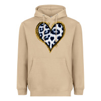 Mushroom Dalmatians Heart Gold Glitter Heavyweight Hoodie - Jasminsmagicworld