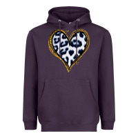 Plum Dalmatians Heart Gold Glitter Heavyweight Hoodie - Jasminsmagicworld