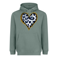 Sage Dalmatians Heart Gold Glitter Heavyweight Hoodie - Jasminsmagicworld