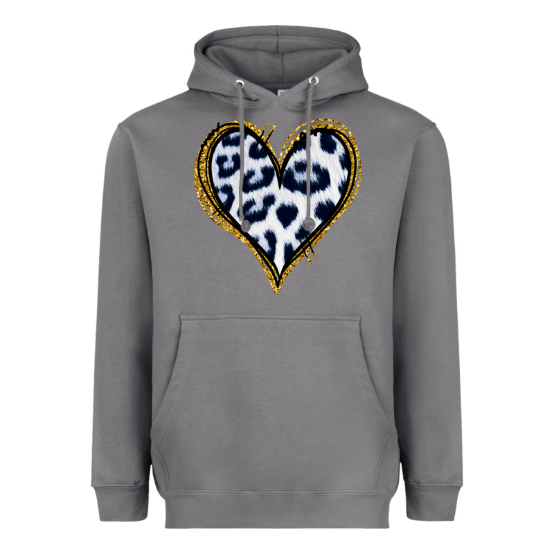 Dalmatians Heart Gold Glitter Heavyweight Hoodie by Jasminsmagicworld | Teevron