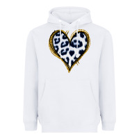 White Dalmatians Heart Gold Glitter Heavyweight Hoodie - Jasminsmagicworld